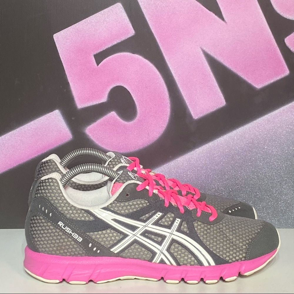 ASICS Rush 33 Pink Gray Athletic Shoes Women’s 9